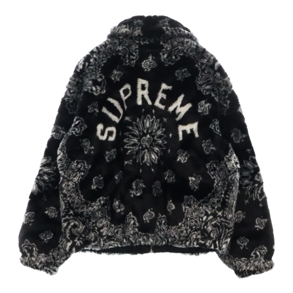 シュプリーム 21SS Bandana Faux Fur Bomber Jacket バンダナフェイク 
