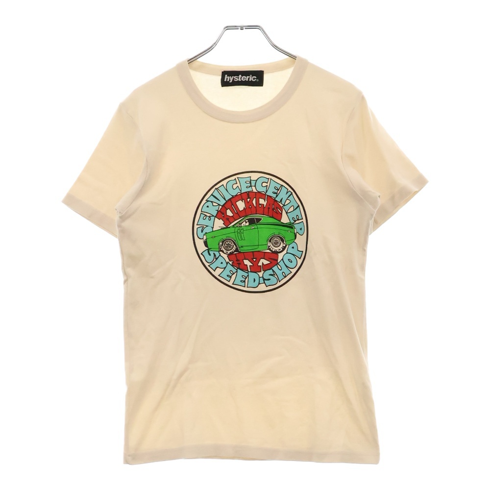 SPEED SHOP ロゴプリント 半袖クルーネックTシャツカットソー ホワイト 2CT-3830 Bランク