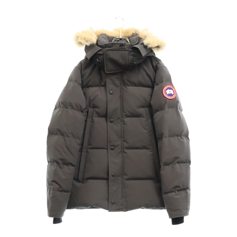 WYNDHAM PARKA SLIM ファー付き ダウンジャケット グレー 3808M Aランク