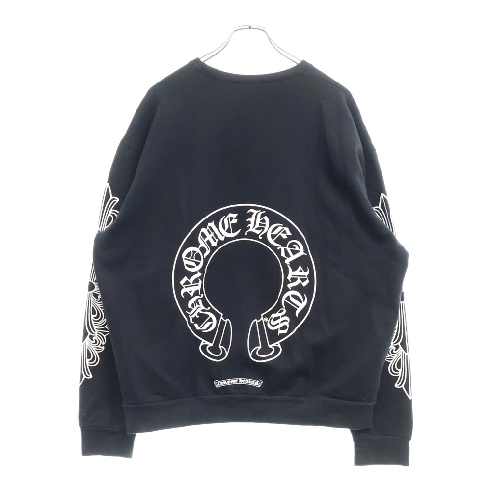 SWTSHRT PLVR バックホースシュー袖フローラルプリントスウェット Bランク