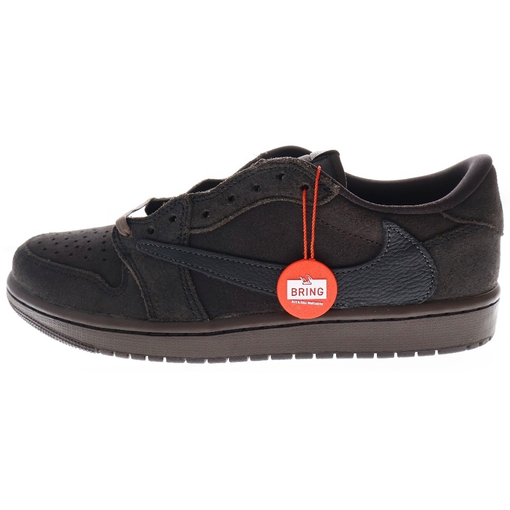 ×TRAVIS SCOTT AIR JORDAN 1 LOW OG SP VELVET BROWN DM7866-202 トラヴィススコット エアジョーダン1 ベルベットブラウン ローカットスニーカー US9.5/27.5cm Sランク