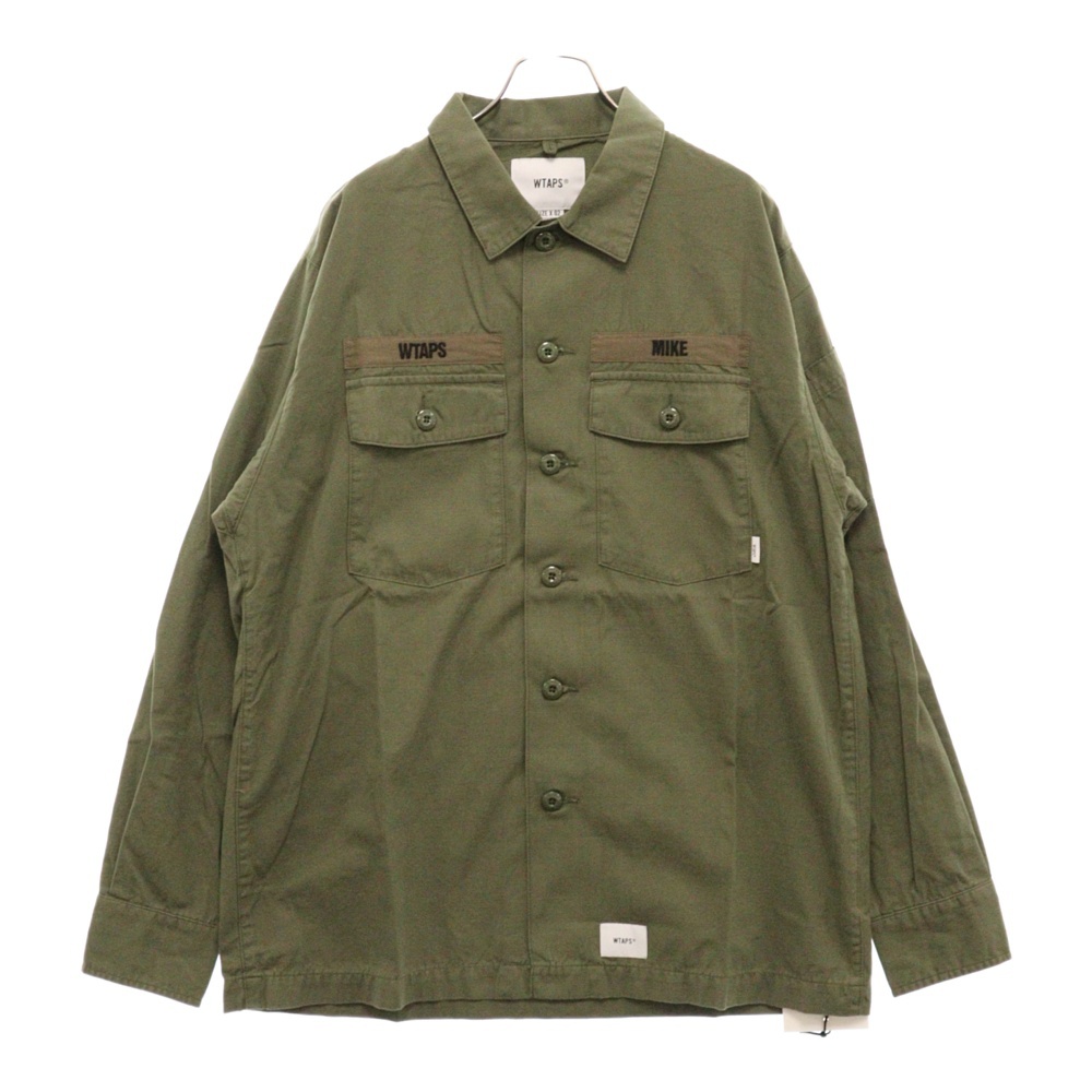 ダブルタップス 19AW BUDS LS SHIRT.COTTON.RIPSTOP ミリタリー