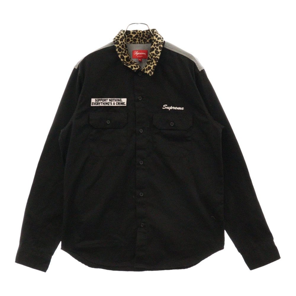 Supreme レオパードプリント 長袖カットソー Lサイズ