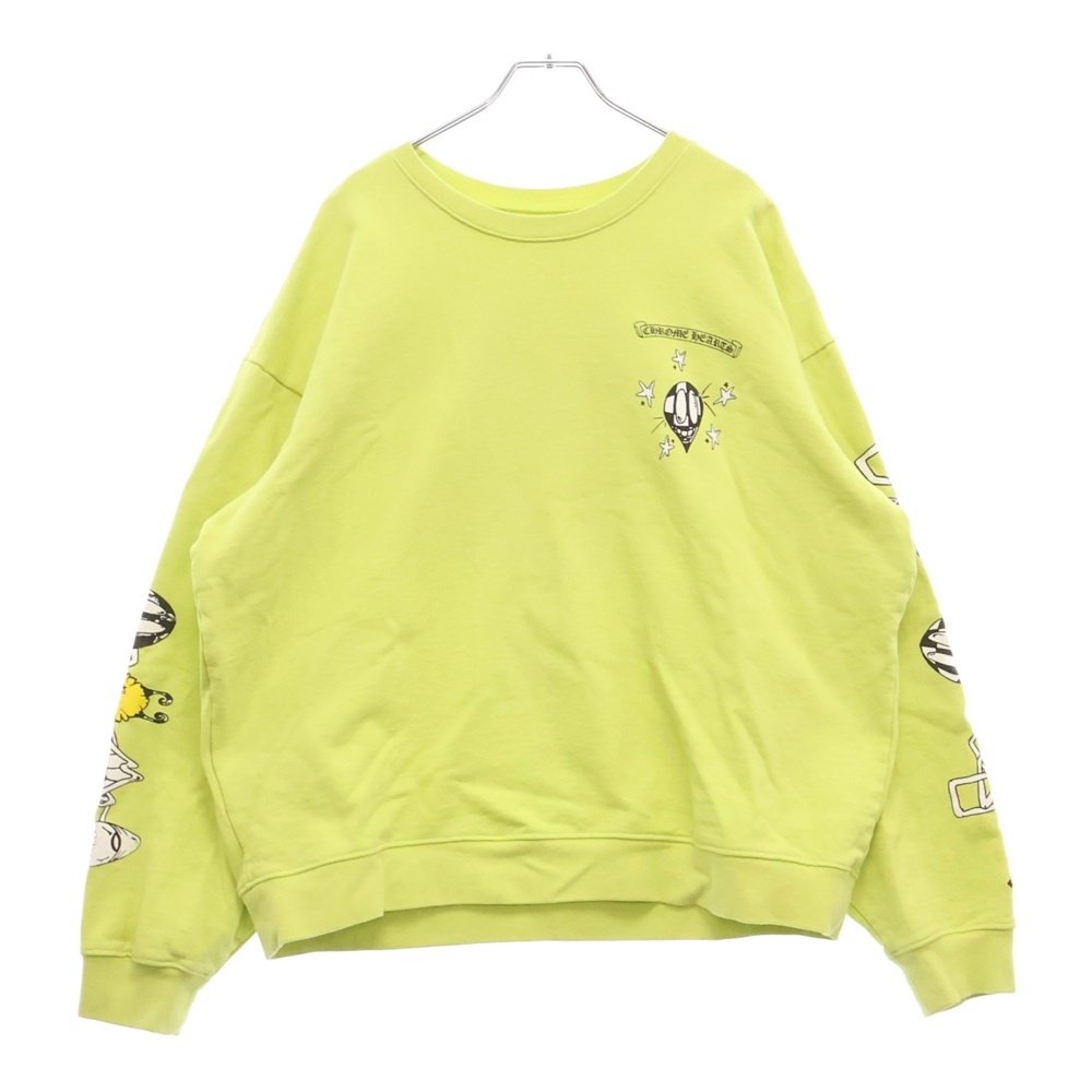22AW ×MATTY PPO LINK SWTSHRTBOY マッティボーイ プロ リンク クルーネック スウェット トレーナー イエロー Bランク