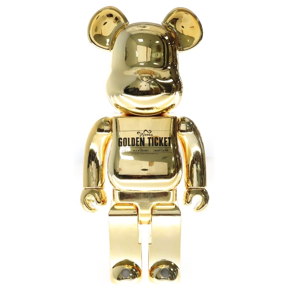 BE@RBRICK Charlie AND THE CHOCOLATE FACTORY GOLDEN TICKET 400% ベアブリック チャーリーとチョコレート工場 ゴールデンチケット ベアブリック フィギュア Aランク