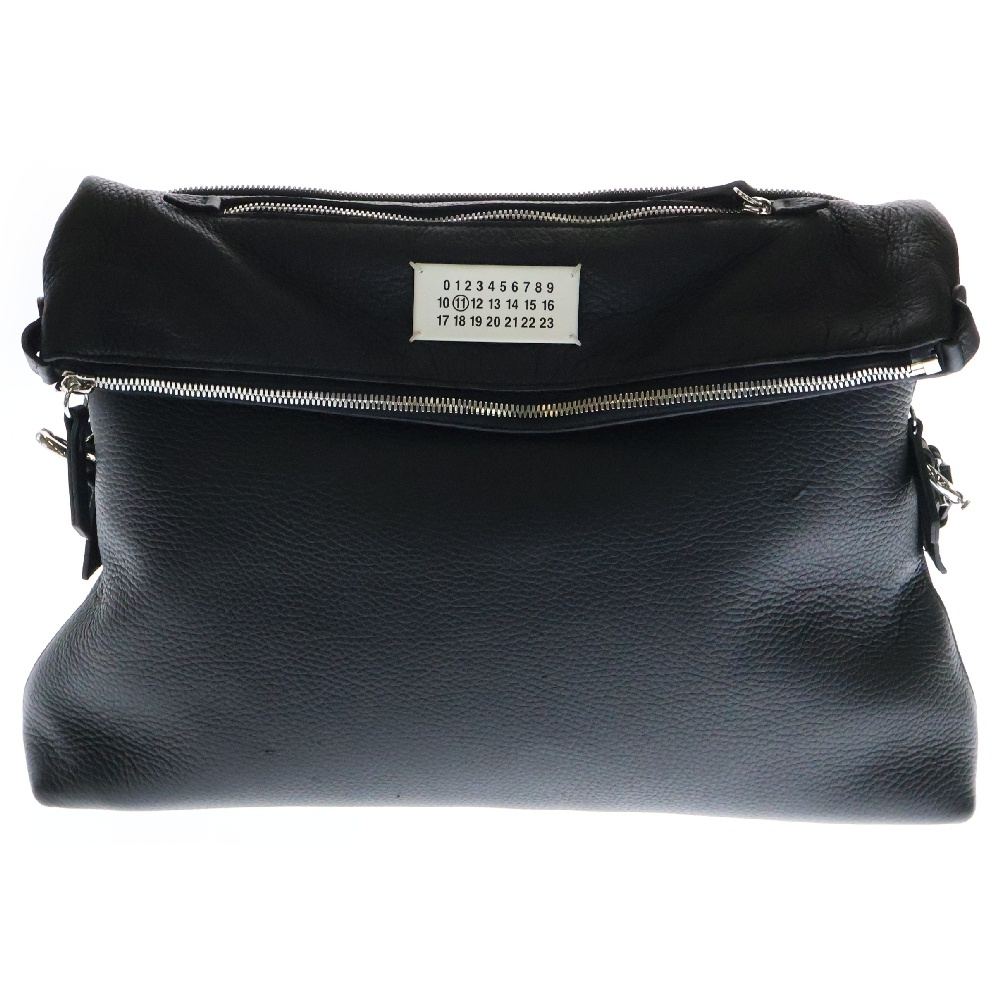 5AC LARGE SHOULDER BAG レザーラージショルダーバッグ SB1WG0004 P4746 ブラック Bランク