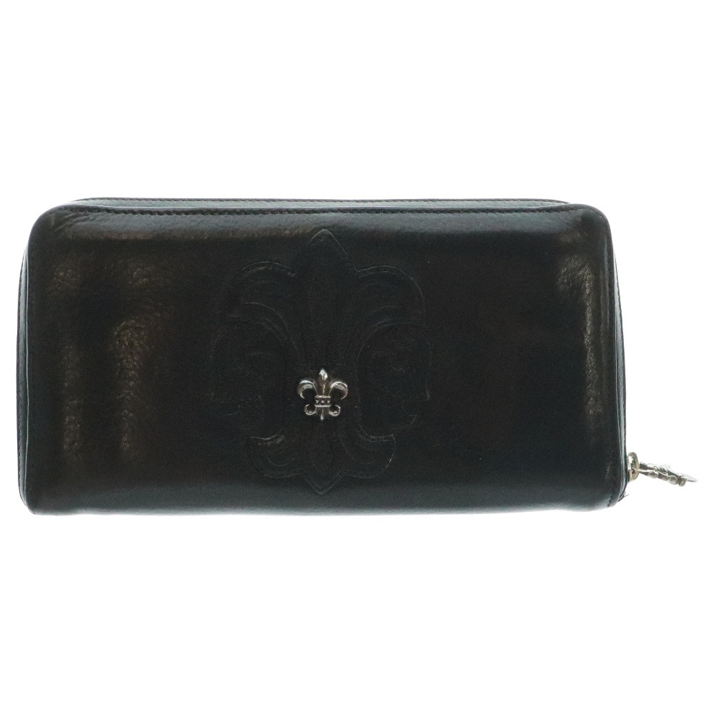 REC F ZIP PLANE プレーン ラウンドジップレザーウォレット 財布 ブラック BCA370 Bランク