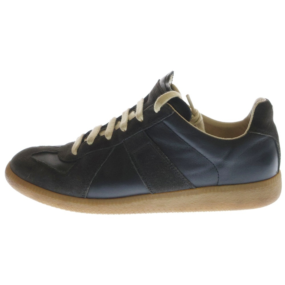 REPLICA SNEAKERS レプリカ ジャーマントレーナー ローカットスニーカー シューズ ブラック Bランク