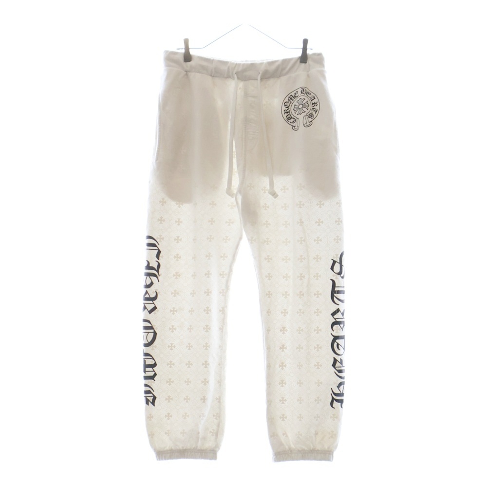 SWEAT PANTS CHプラス 総柄スウェットパンツ ホワイト Bランク