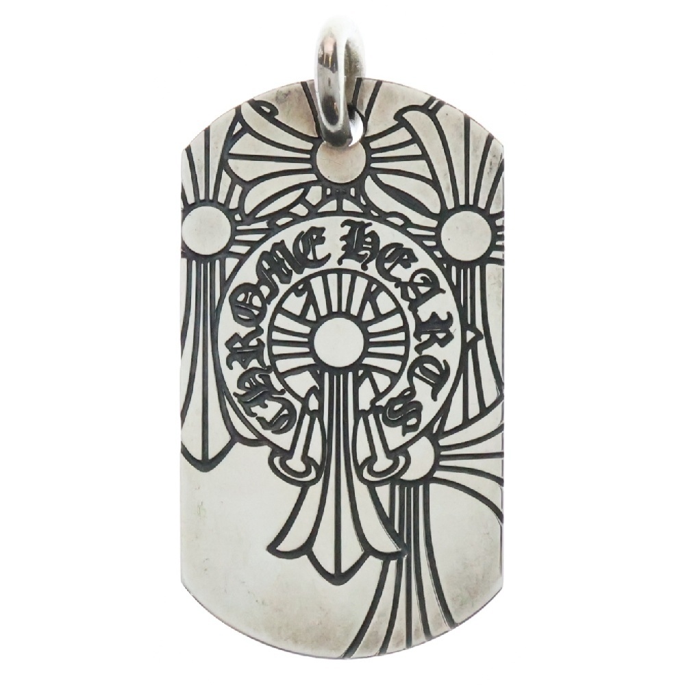 D TAG LRG GOD BLESS ゴッドブレスドッグタグ ラージドッグタグネックレストップ シルバー Aランク