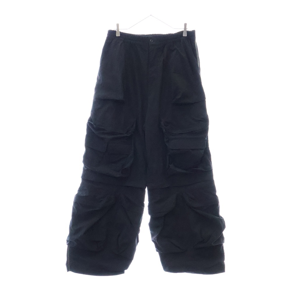 23AW P-Staind ナイロンカーゴパンツ A10503 ブラック Bランク