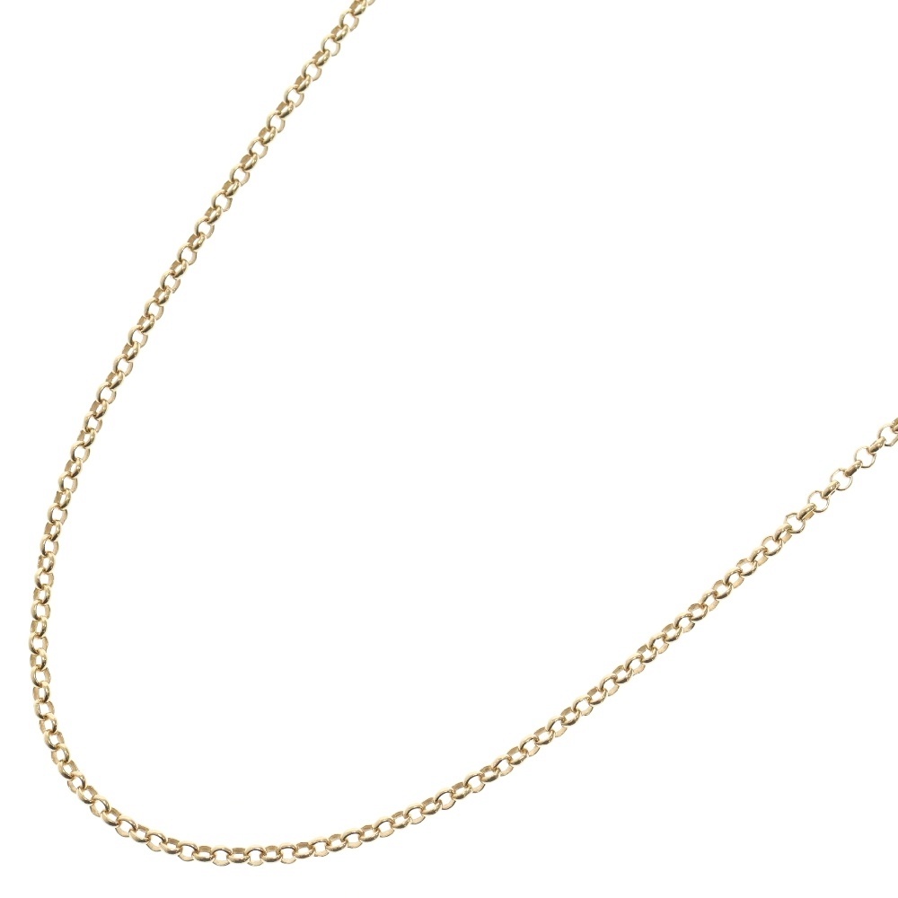 22K NECKCHAIN R20 ロールチェーンネックレス 20inch ゴールド BCA011 Bランク