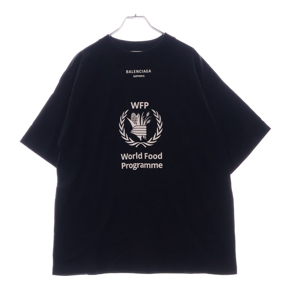 18AW WFP ロゴプリント クルーネック 半袖Tシャツ ブラック 541705 TCV36 Bランク