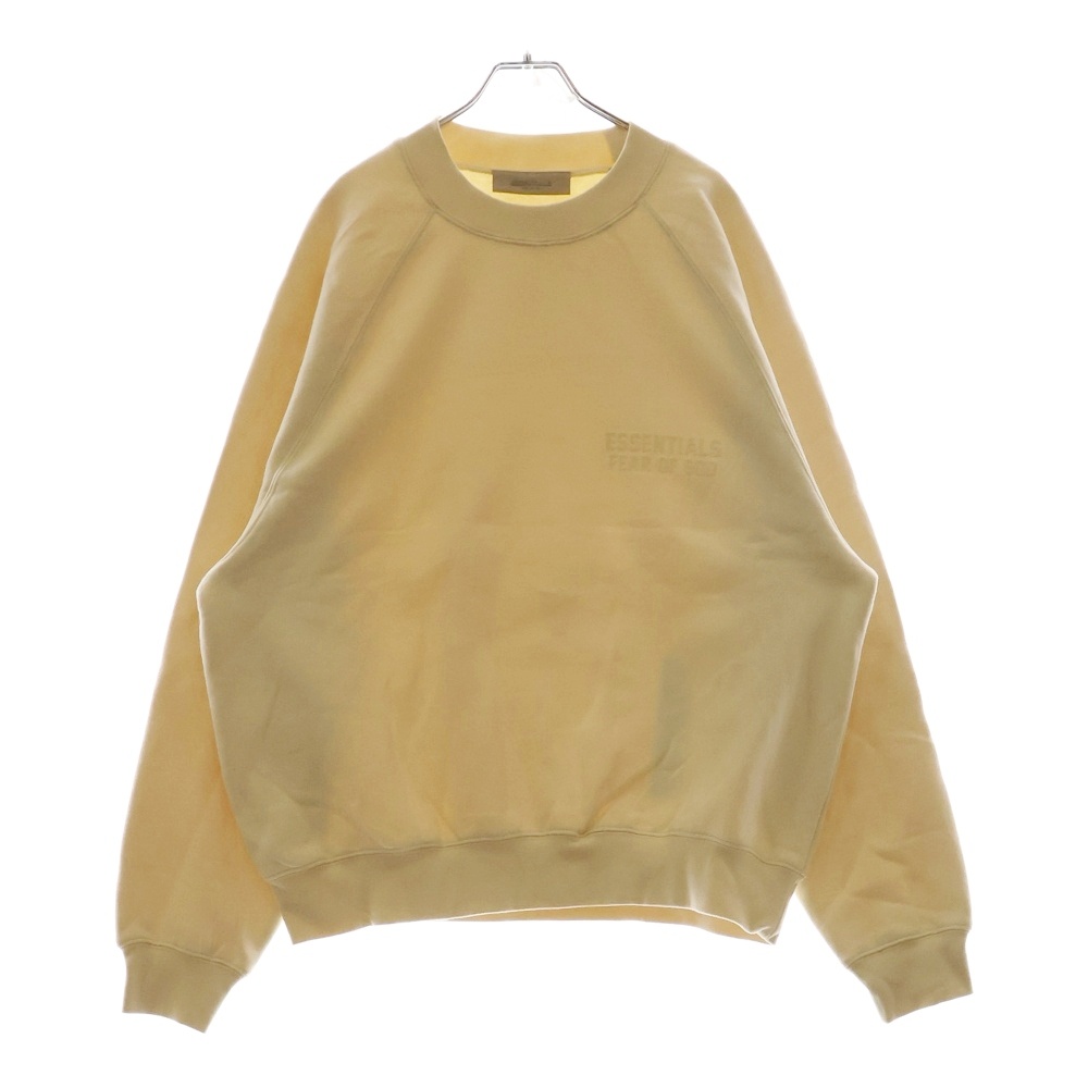 SWEATSHRT フェルトロゴ クルーネックスウェットトレーナー アイボリー Sランク