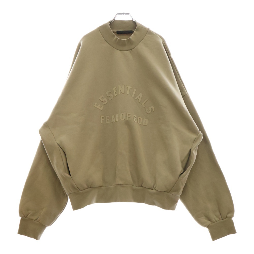 SWEATSHRT フェルトロゴ クルーネックスウェットトレーナー ブラウン Sランク