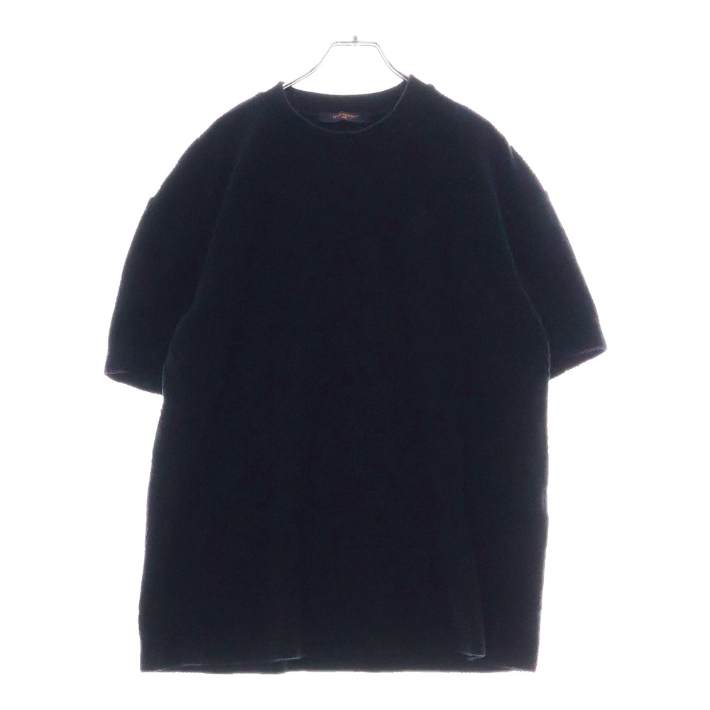 24AW ダミエフレンチテリー コットン半袖Tシャツ カットソー ブラック RM242MQ JNW HRY44W Bランク