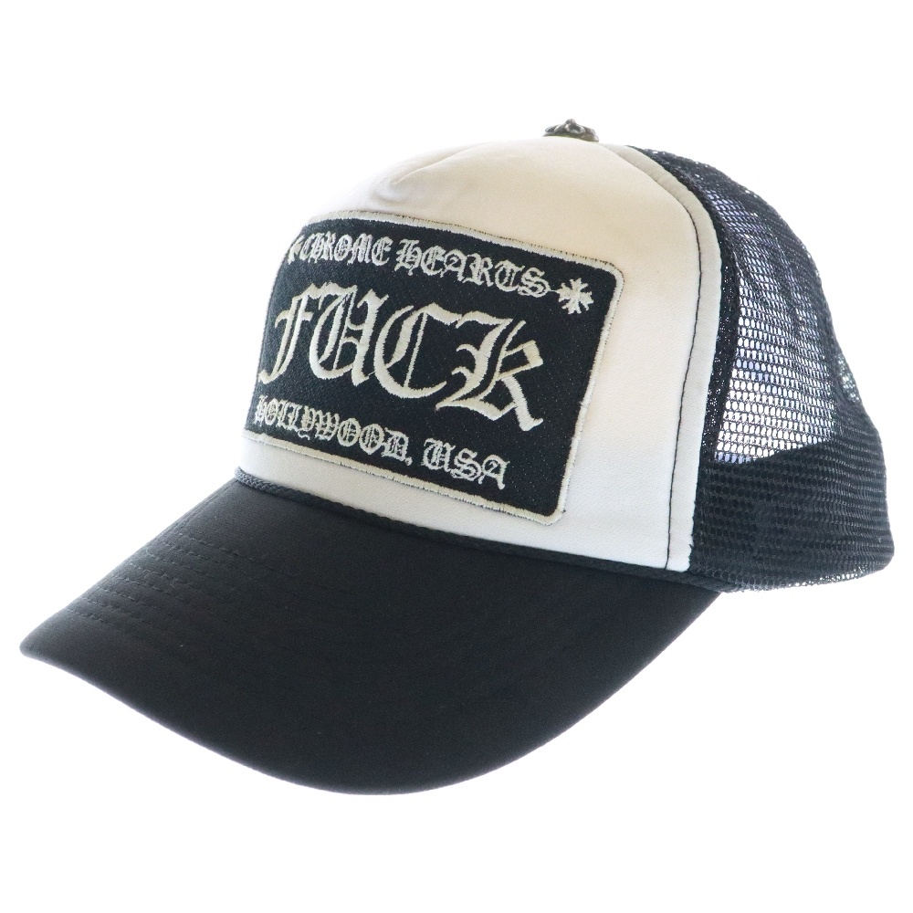 TRUCKER CAP CHパッチメッシュトラッカーキャップ 帽子 ブラック/ホワイト Bランク