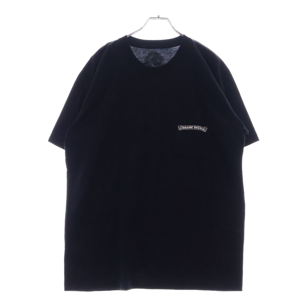 USA Logo S/S TEE スクロールロゴプリントクルーネック半袖Tシャツ ブラック Aランク