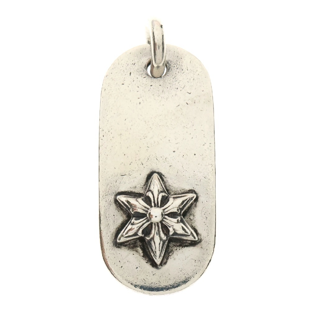 RAISED STAR DOGTAG レイズドスター ドッグタグ ペンダントトップ シルバー Bランク