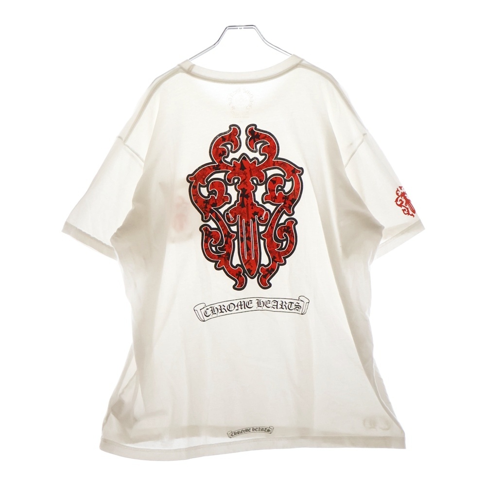 CH T-SHRT 1 バックヴァインダガー 半袖Tシャツ カットソー ホワイト/レッド Aランク