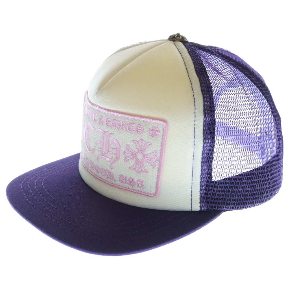 クロムハーツ TRUCKER CAP トラッカーキャップ FUCK刺繍クロスボール