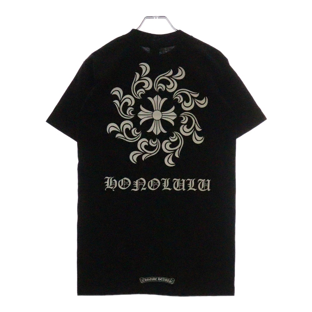 HONOLULU限定 BACK CROSS TEE フロント ホースシュー プリント クルーネック 半袖Tシャツ ホワイト Aランク