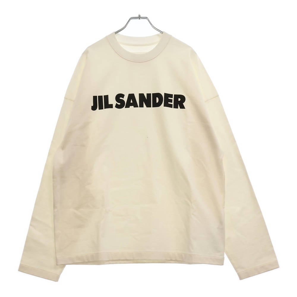 T-SHIRT LS フロントロゴプリント クルーネック ロングスリーブ 長袖Tシャツ カットソー ホワイト J22GC0136 J45047 Bランク