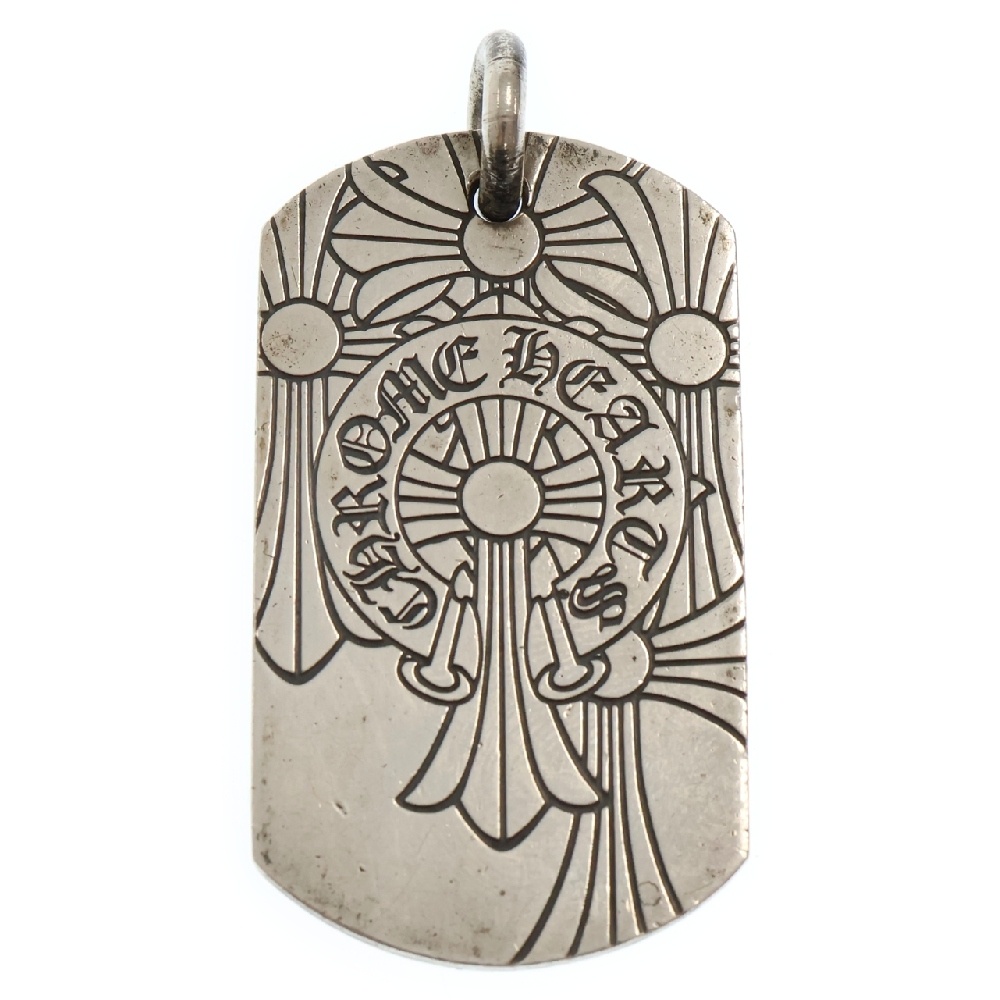 D TAG LRG GOD BLESS ゴッドブレスドッグタグ ラージドッグタグネックレストップ シルバー Bランク
