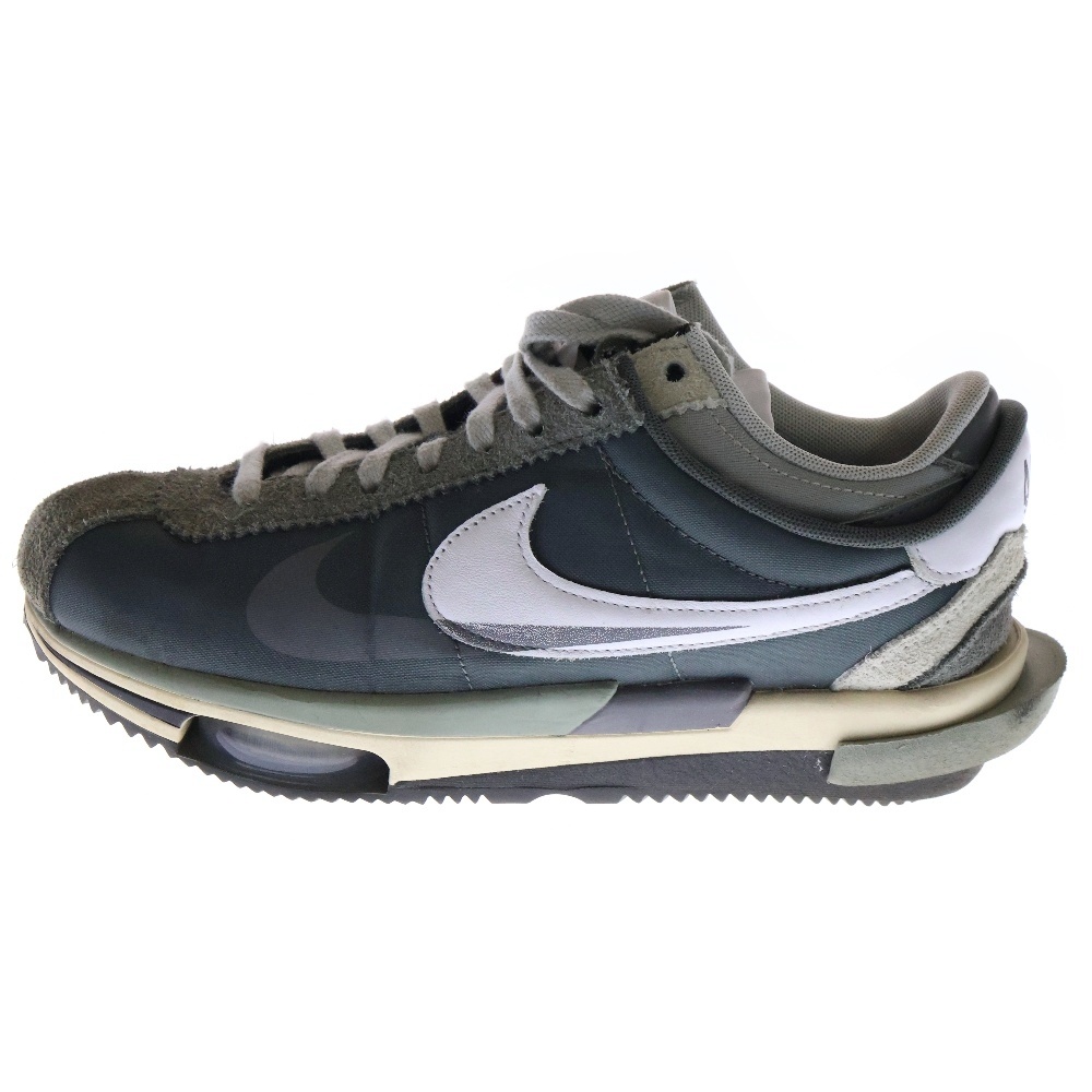 ×Sacai ZOOM CORTEZ SP サカイ ズーム コルテッツ ローカットスニーカー グレー US7/25cm DQ0581-001 Bランク