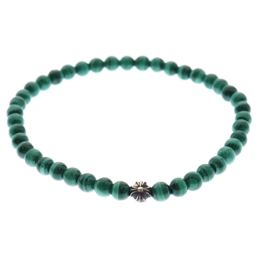 4mm BEAD 4mmターコイズビーズブレスレット シルバー/ブルー Bランク