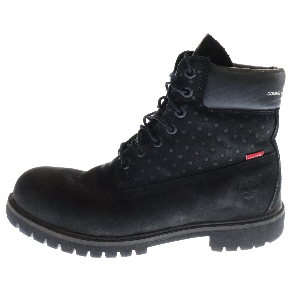 15AW×COMME des GARCONS SHIRT×Timberland 6-Inch Boot コムデギャルソン ティンバーランド 6インチハイカットブーツ A14LP 4140 ブラック Bランク