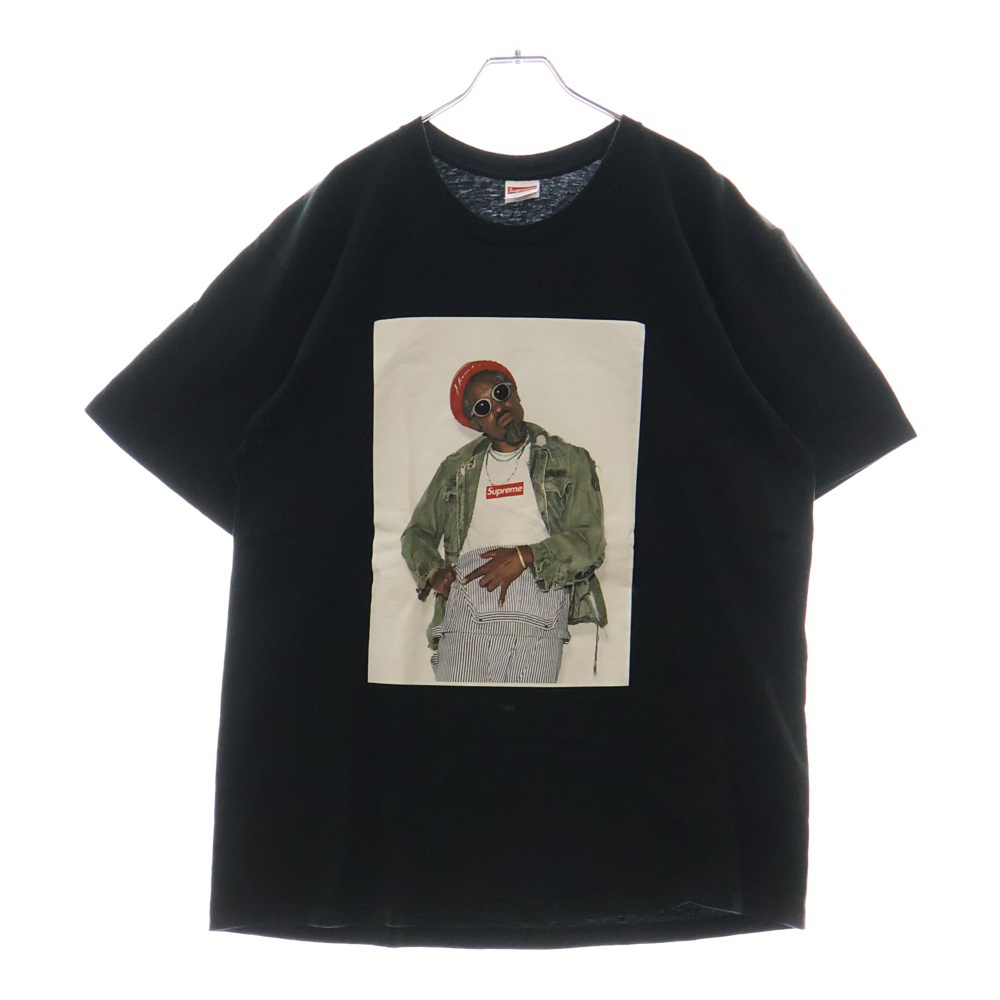 22AW Andre 3000 Tee アンドレ フォトプリント 半袖Tシャツ カットソー ブラック Bランク