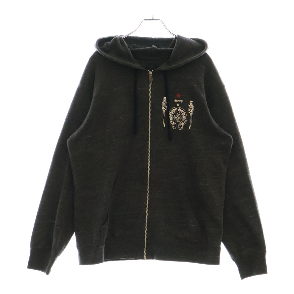 FOTI SWTSHRT HD ZIP フォティプリント ダガージップ スウェットパーカー グレー Bランク