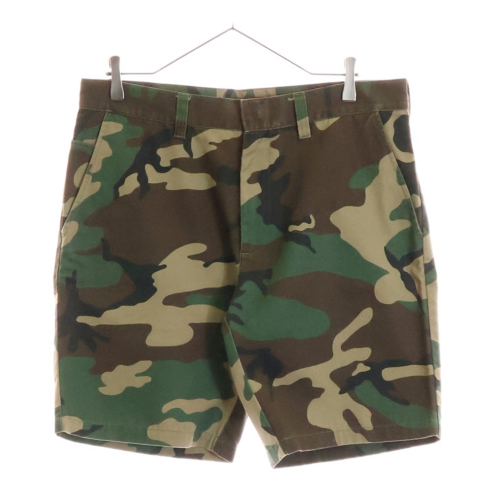 13SS Work Short Camo ワークショーツ ハーフパンツ カモフラ グリーン Bランク