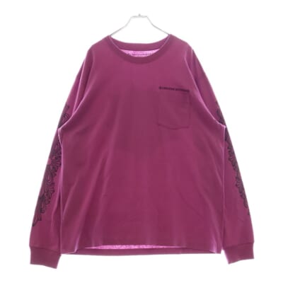 21SS×MATTY BOY Spider Web LS Tee マッティボーイ スパイダーウェブ クルーネック長袖Tシャツ パープル Aランク