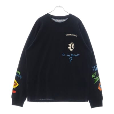 21AW×MATTY BOY PPO SEX RECORDS LINK LS Tee マッティボーイ セックスレコードリンク プリント長袖Tシャツ ブラック Aランク