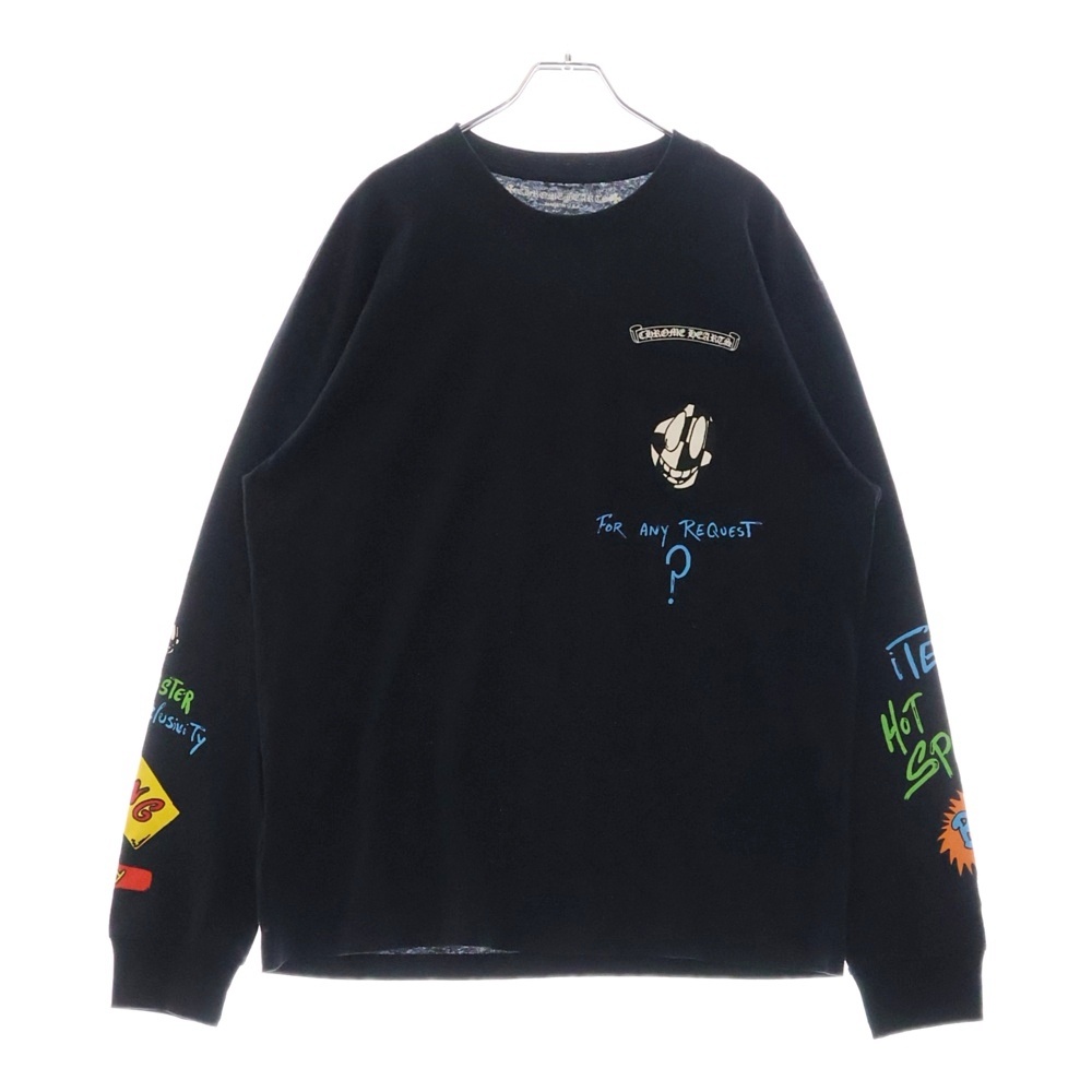 21AW×MATTY BOY PPO SEX RECORDS LINK LS Tee マッティボーイ セックスレコードリンク プリント長袖Tシャツ ブラック Aランク