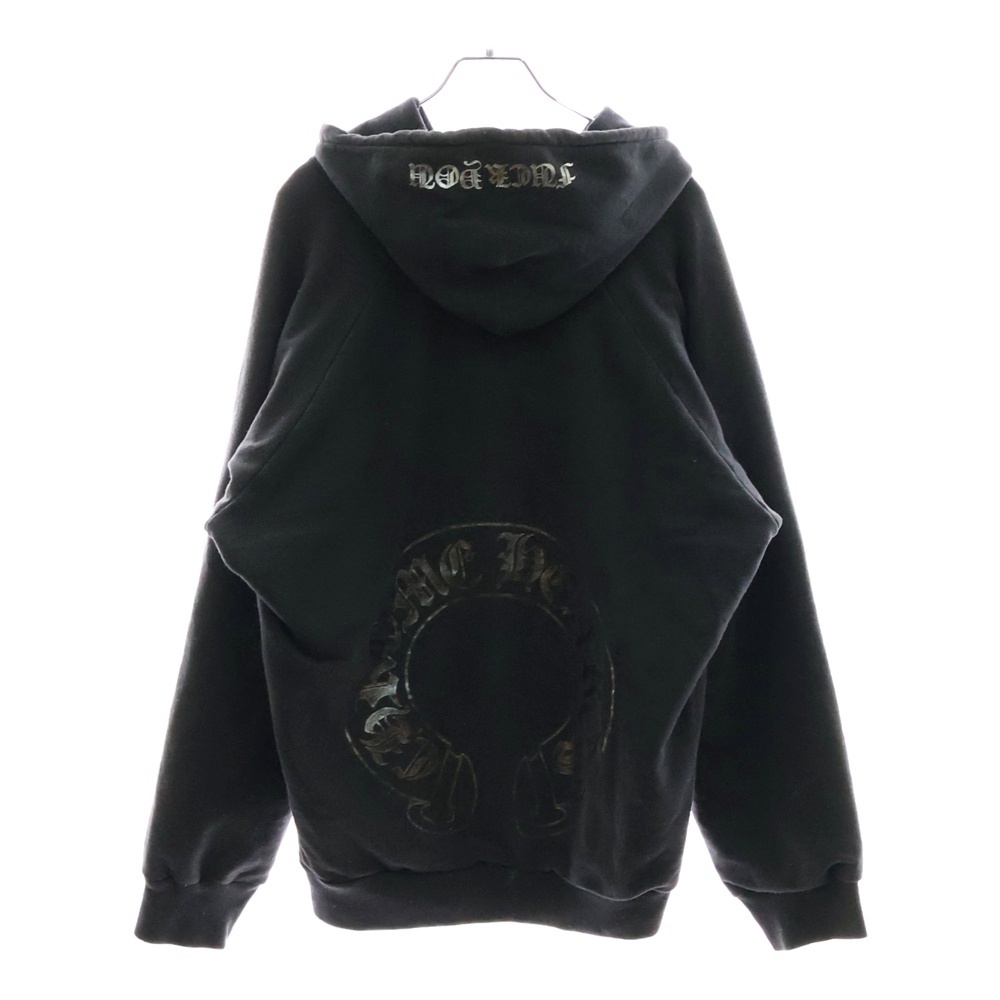 OLD SWTSHRT PLVR オールドモデル バックホースシュープリントパーカ- フーディー ブラック Bランク