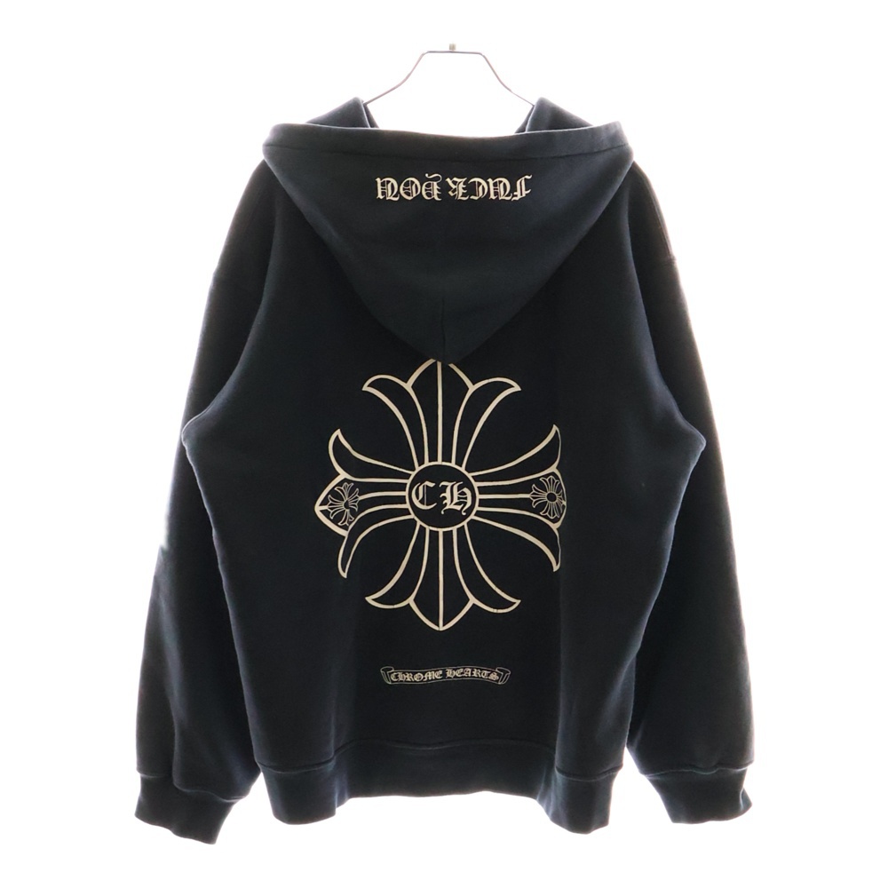OLD CH PLUS HOODIE オールドモデル バックCHプラスプリント プルオーバーパーカー フーディー ブラック Bランク