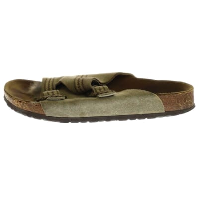 02AW × JAM HOME MADE × BIRKENSTOCK NO WHERE MAN ジョージ期 ZURICH チューリッヒ ラビットファーデデザイン サンダル ブラウン Bランク