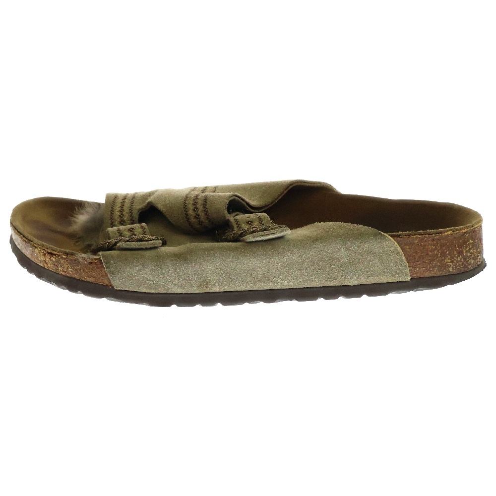 02AW × JAM HOME MADE × BIRKENSTOCK NO WHERE MAN ジョージ期 ZURICH チューリッヒ ラビットファーデデザイン サンダル ブラウン Bランク