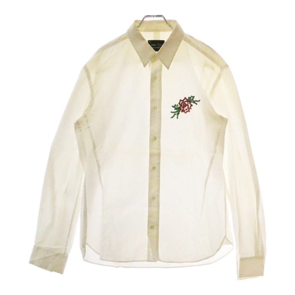 【ガンズ期】 スカル 薔薇 シャツ 【06SS】 ガンズ期】 スカル 薔薇 シャツ 【06SS】 NUMBER (N)INE