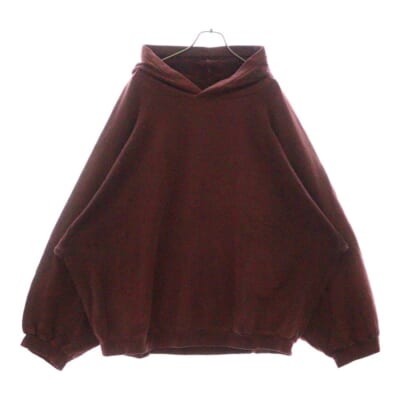 02AW Archive Virginia Creeper期 Roots hoodie オーバーサイズ プルオーバーパーカー バーガンディー Bランク