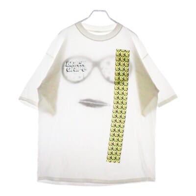90s BLACK GRAPE ブラックグレープ アート 両面プリント 半袖Tシャツ カットソー ホワイト Bランク