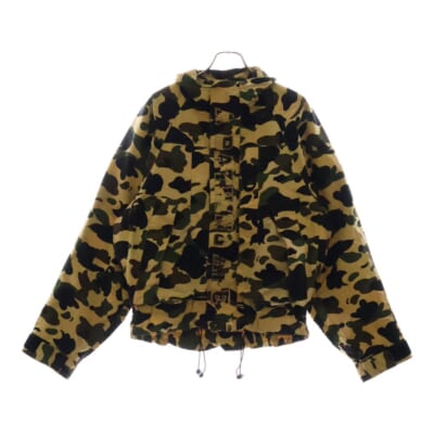 90's 1st Camo ジャケット ジョニジャケ ミリタリー ナイロン カーキ Bランク