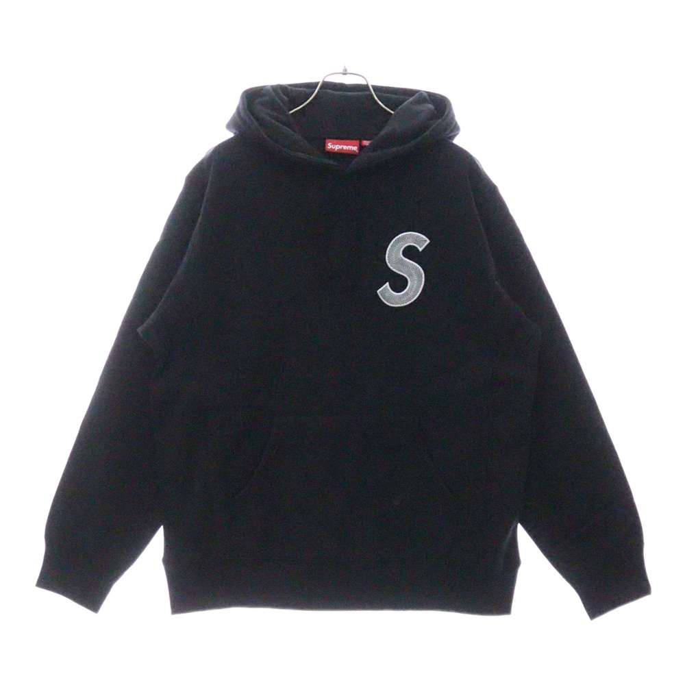 18AW S Logo Hooded Sweatshirt Sロゴプルオーバースウェットパーカー フーディー ブラック Sランク