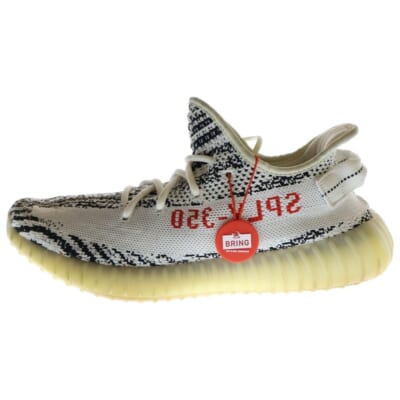 YEEZY BOOST 350 V2 ZEBRA CP9654 イージーブースト 350 V2 ゼブラ ローカットスニーカー シューズ ホワイト/ブラック US9/27cm Bランク