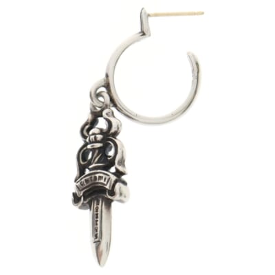 No5 DAGGER #5 ダガーフープ ピアス シルバー BCA106 Bランク