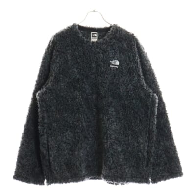 23SS ×THE NORTH FACE High Pile Fleece Pullover NT023071I ×ザノースフェイス ハイパイル フリース プルオーバー ニット グレー Aランク