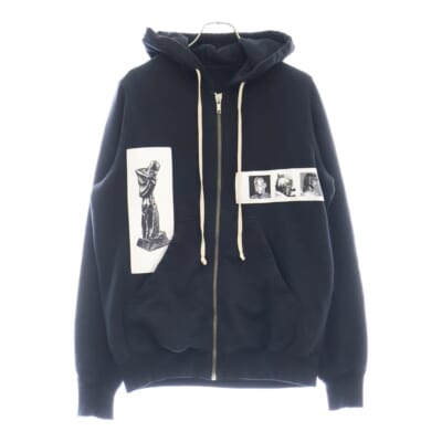 16SS ピクチャー ジップアップ パーカー ブラック DU16S1276-FPAT1 Bランク